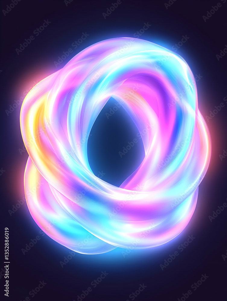 Abstract Neon Ring Design Abstract Neon Ring Design