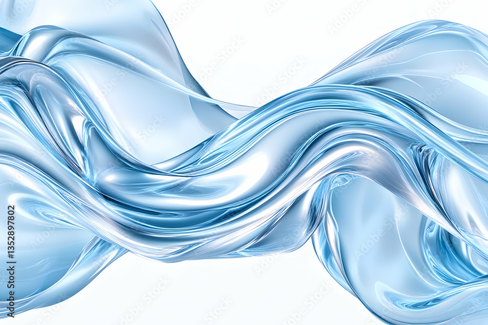 Abstract swirling blue liquid, white background (1) Abstract swirling blue liquid, white background (1)