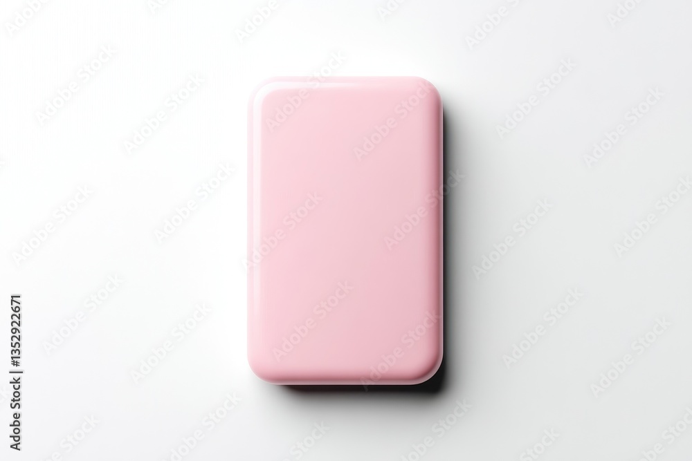 Pink rectangular portable power bank Pink rectangular portable power bank