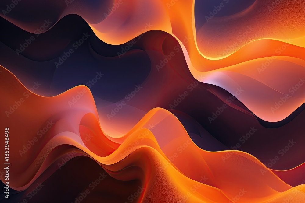 Fototapeta premium Vibrant Orange Gradient Abstract Backdrop for Contemporary Art and Decor