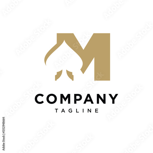 Letter M Ace Logo Icon Vector