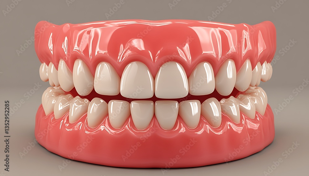 Fototapeta premium 3D Model Human Jaw.