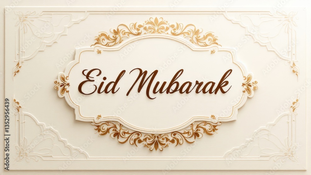 Eid Mubarak Greeting Card - Festival Celebration Eid Mubarak Greeting Card - Festival Celebration