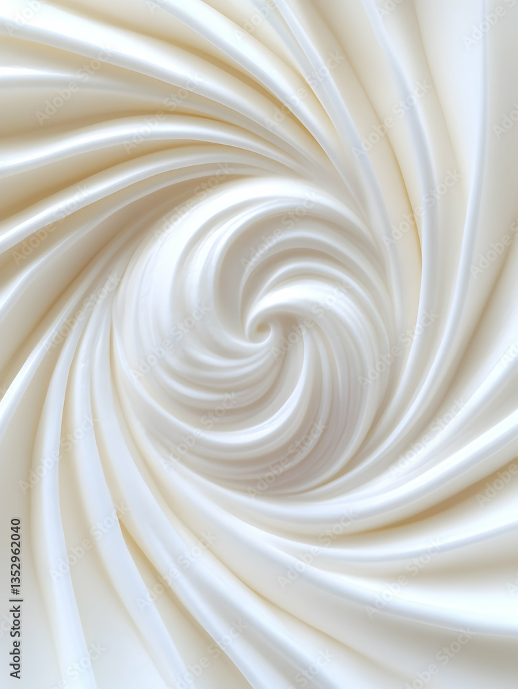 Creamy Swirl Texture Closeup Creamy Swirl Texture Closeup