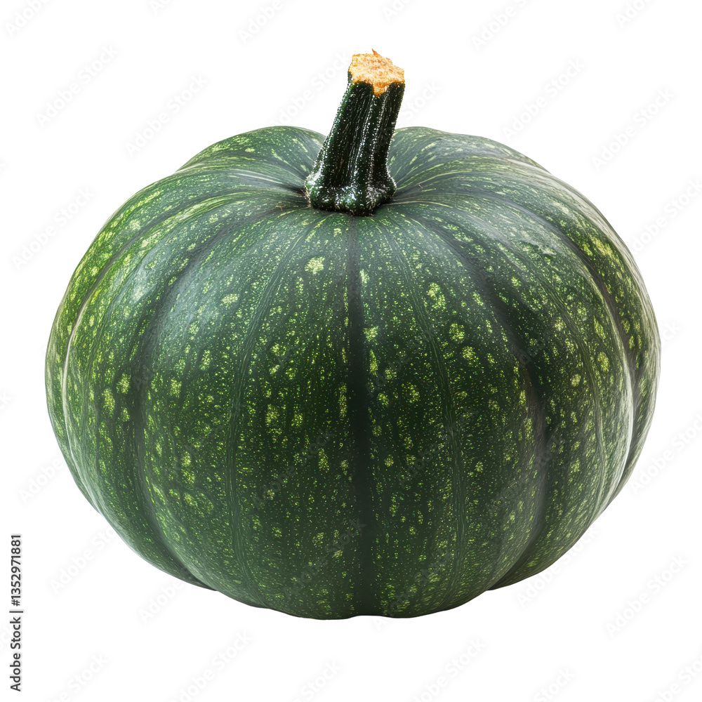 Green pumpkin isolated on white background showcasing its shape and texture in a simple and clean display, Green pumpkinisolated on white background Green pumpkin isolated on white background showcasing its shape and texture in a simple and clean display, Green pumpkinisolated on white background