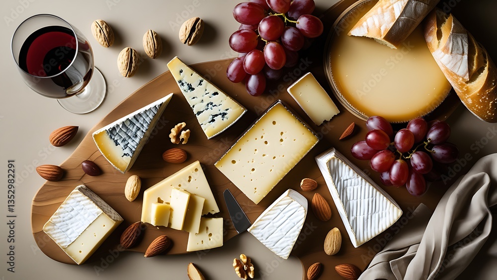 charcuterie-style cheese board featuring gourmet cheeses sliced and crumbled on a rustic wooden board. Include figs, honeycomb, walnuts, and pieces of dark bread for variety. charcuterie-style cheese board featuring gourmet cheeses sliced and crumbled on a rustic wooden board. Include figs, honeycomb, walnuts, and pieces of dark bread for variety.