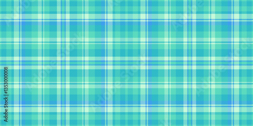 Seamless pastel teal and mint green plaid pattern. Ideal for textile design, website backgrounds, or fashion projects. This refreshing, summery texture evokes feelings of calmness and serenity.