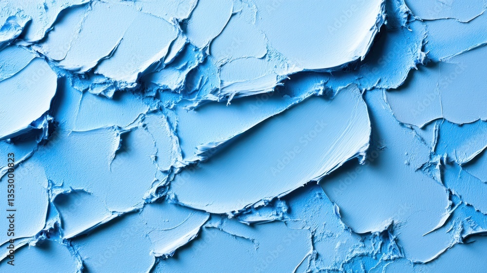 Close-up of cracked blue paint texture on a surface Close-up of cracked blue paint texture on a surface