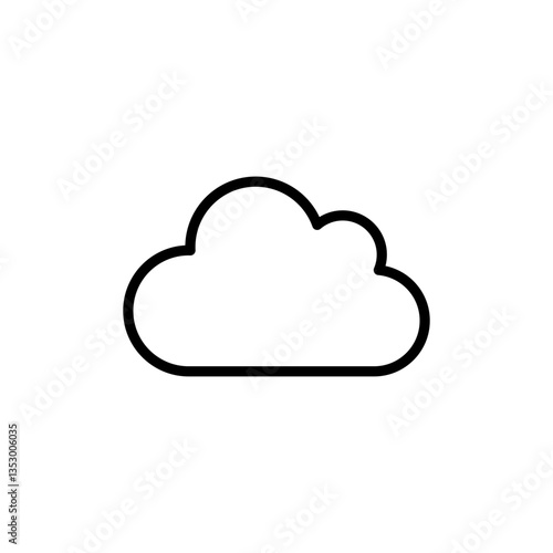 Cloud icon logo design. cloud sign and symbol