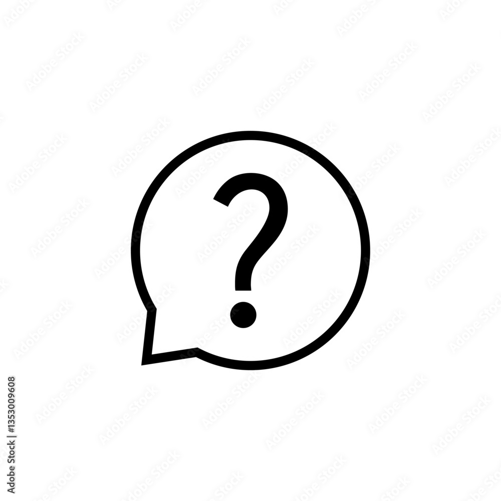 Question icon logo design. question mark sign and symbol Question icon logo design. question mark sign and symbol