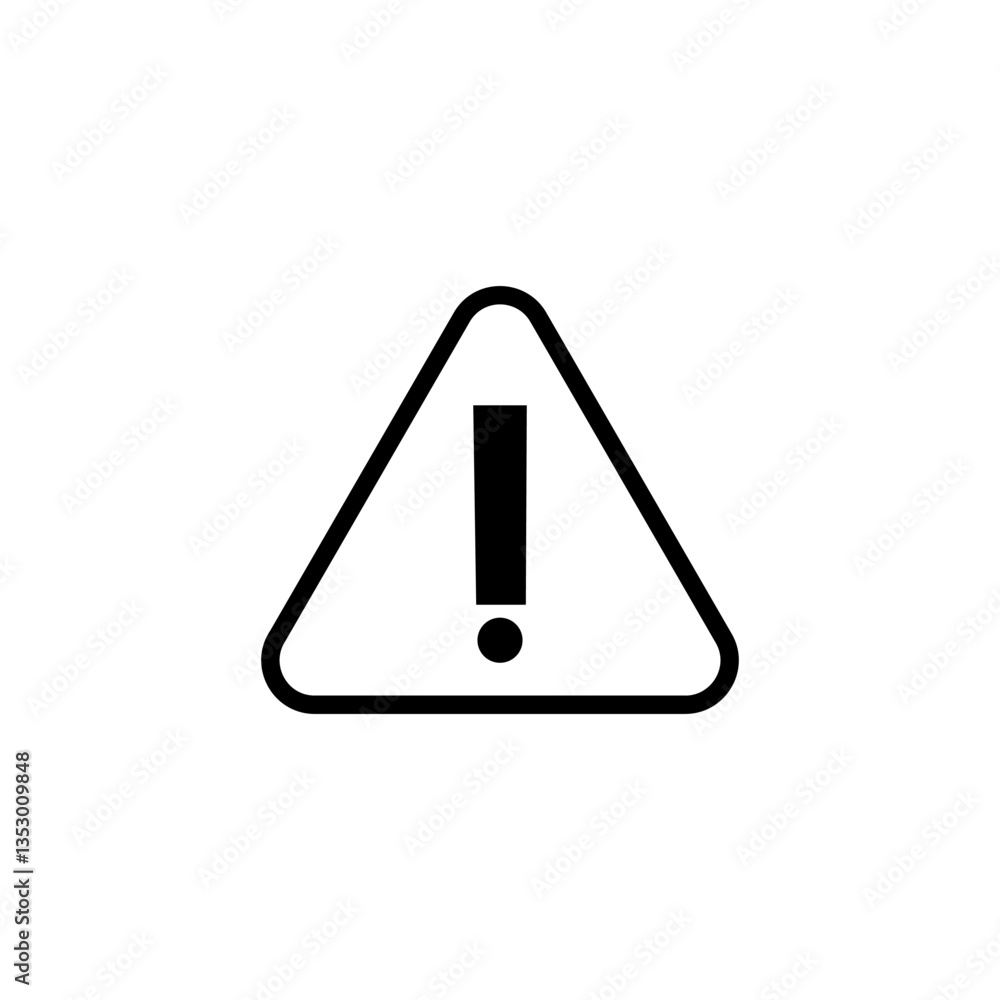 Exclamation danger icon logo design. attention sign and symbol. attention sign Exclamation danger icon logo design. attention sign and symbol. attention sign