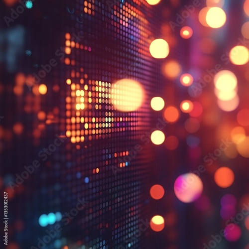 Wallpaper Mural An abstract digital screen with blurred colorful bokeh lights everywhere Torontodigital.ca