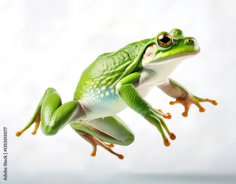 Obraz premium rana, rana saltando, verde, anfíbio, animal, naturaleza, árbol, hyla, fauna, macro