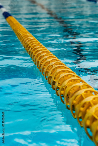 Fototapeta Detail of sports pool lanes
