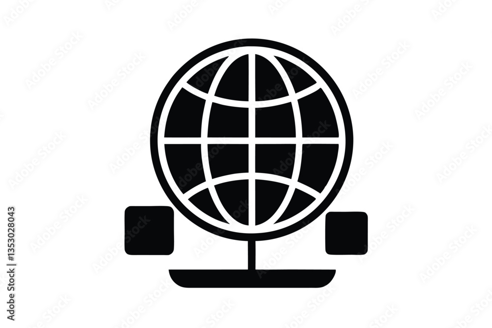 globe vector icon globe vector icon