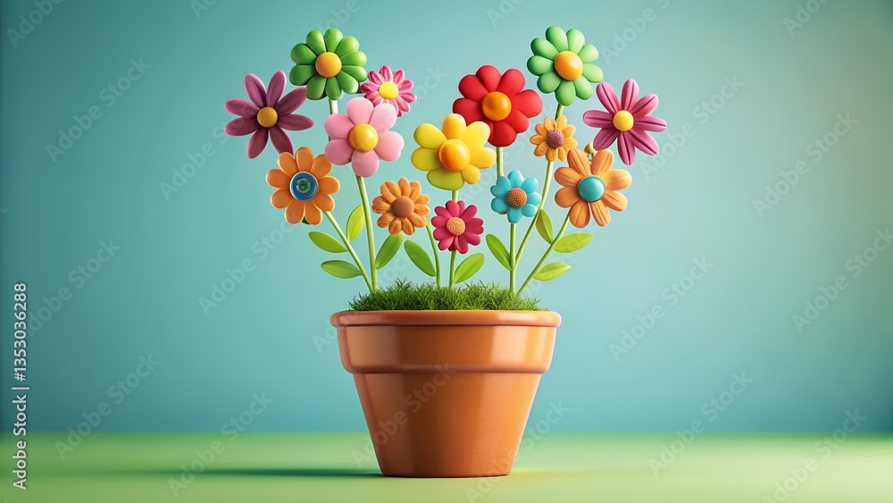 flower in pot flower in pot