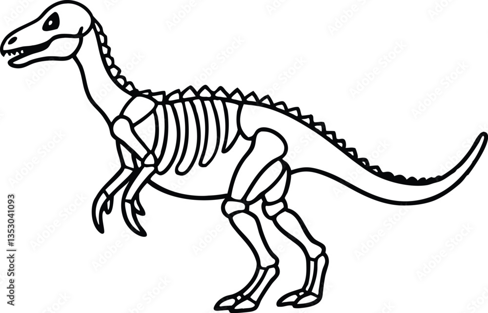 Dinosaur skeleton outline coloring book page,Dinosaur skeleton line art Dinosaur skeleton outline coloring book page,Dinosaur skeleton line art