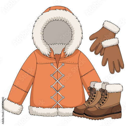 Cold climate icon vector��