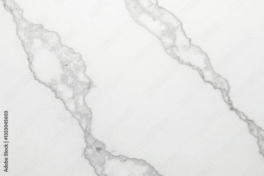 Obraz premium Subtle veining on smooth white marble surface, grey veins, white marble texture