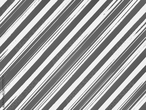 Abstract diagonal striped minimal background. White and gray line pattern design with grain
