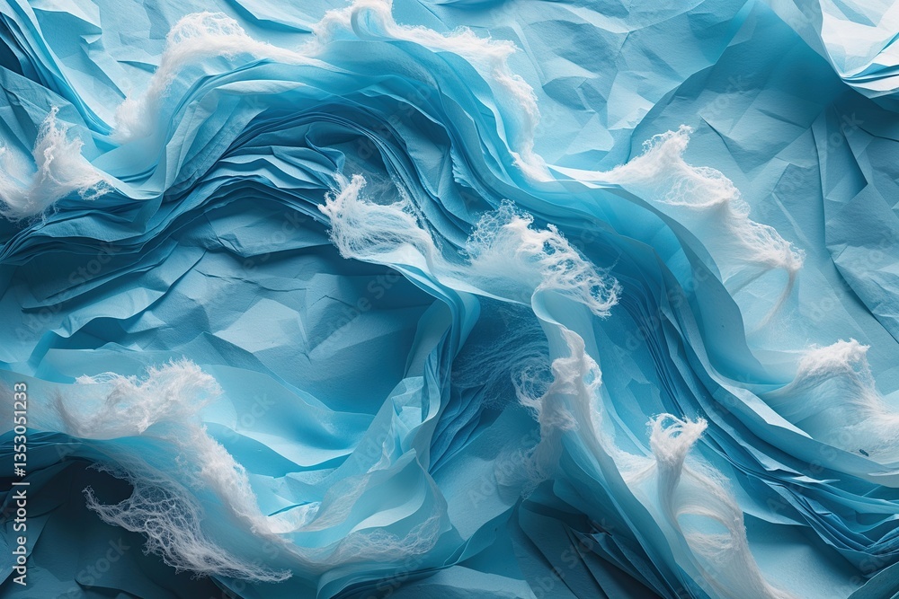 Obraz premium Light Ocean Blue Paper Texture for Creative Design Projects