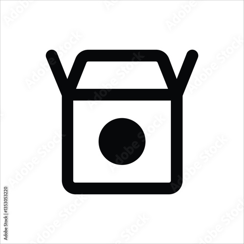 An illustration of a versatile box icon, suitable for packaging and delivery concepts.