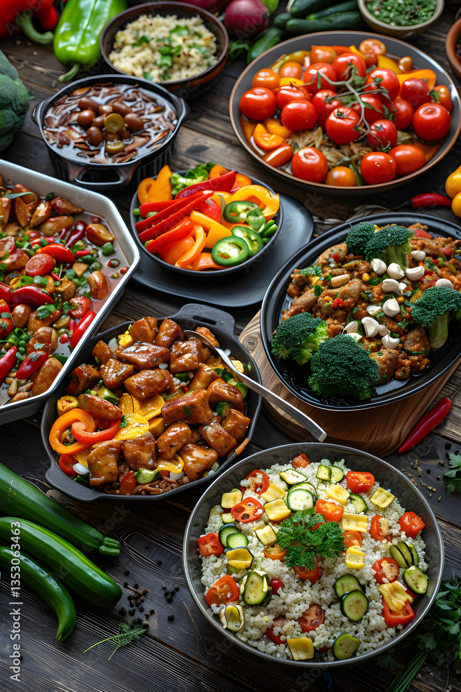 Assortment of Vibrant, Nutritious Vegan Recipes Perfect for a Healthy Lifestyle Assortment of Vibrant, Nutritious Vegan Recipes Perfect for a Healthy Lifestyle