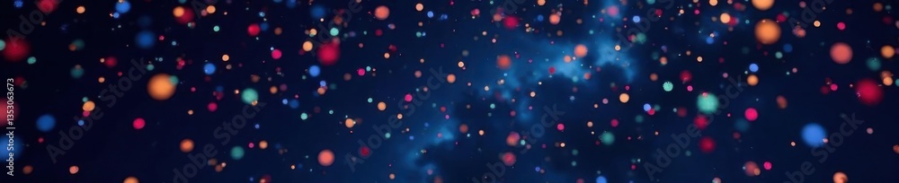 Colorful confetti rains down on a midnight sky, vibrant colors, dynamic motion, celebration atmosphere Colorful confetti rains down on a midnight sky, vibrant colors, dynamic motion, celebration atmosphere