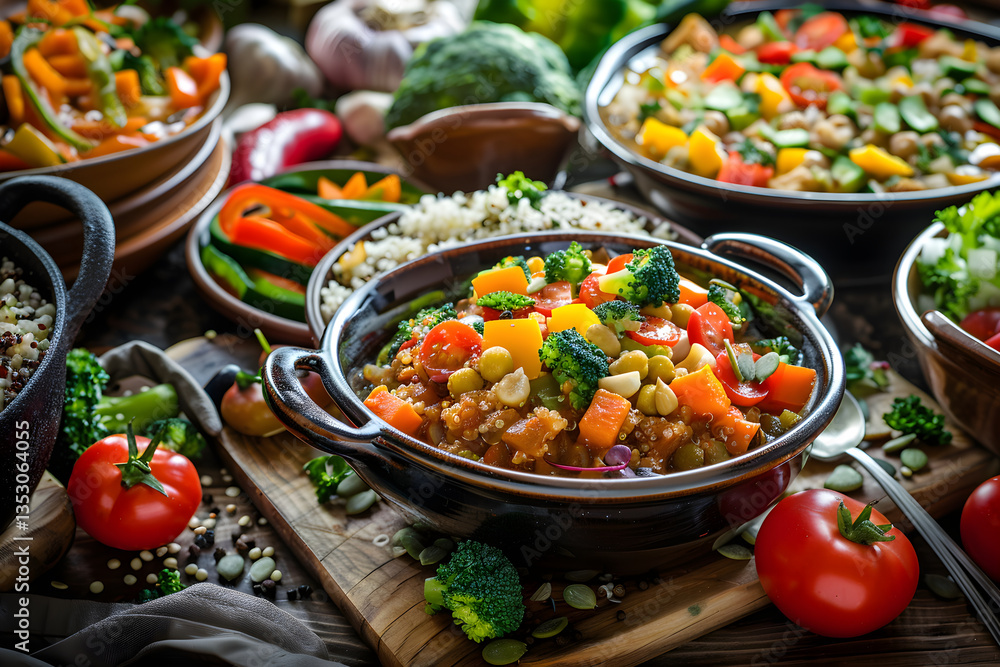 Assortment of Vibrant, Nutritious Vegan Recipes Perfect for a Healthy Lifestyle Assortment of Vibrant, Nutritious Vegan Recipes Perfect for a Healthy Lifestyle