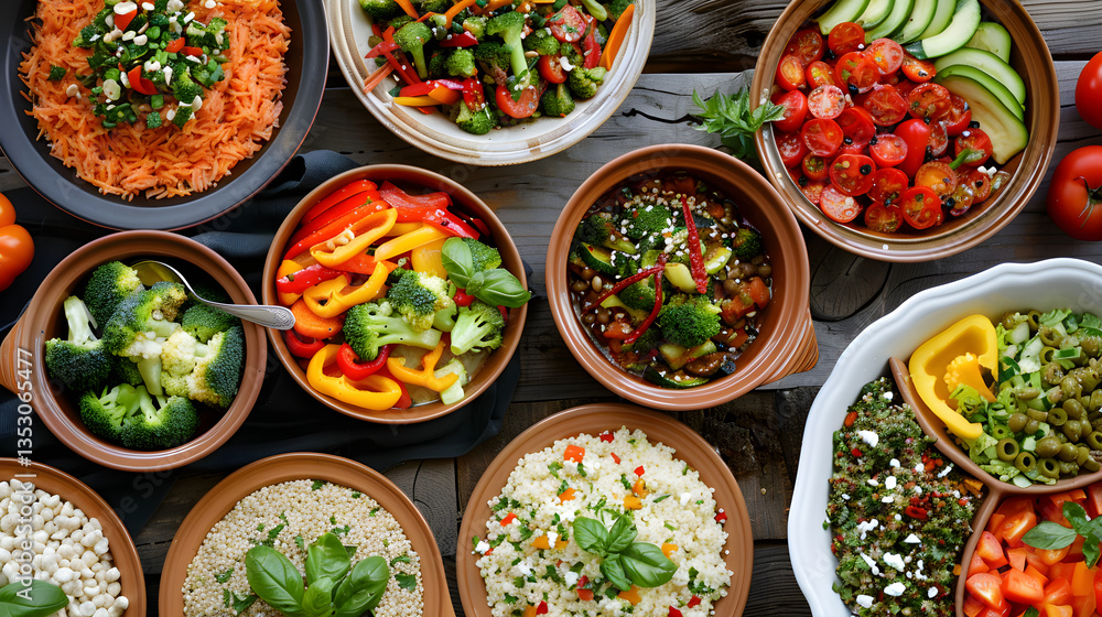 Assortment of Vibrant, Nutritious Vegan Recipes Perfect for a Healthy Lifestyle Assortment of Vibrant, Nutritious Vegan Recipes Perfect for a Healthy Lifestyle