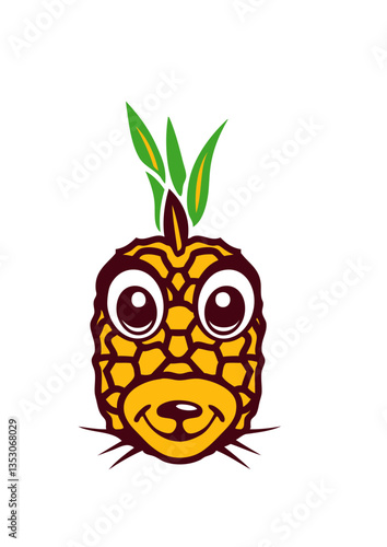 ananas fruit smiley
