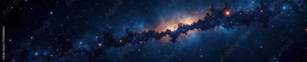Dark universe canvas featuring twinkling stars against a deep black background, void, universe