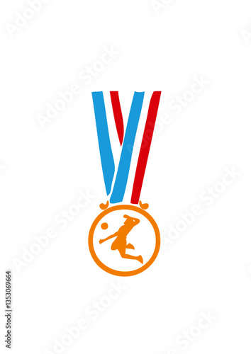 champion medaille sport volley ball