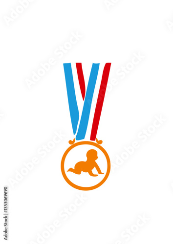 Champion medaille super bebe