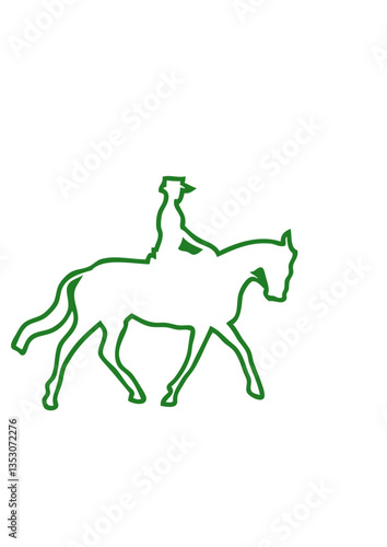 Trace sport equitation
