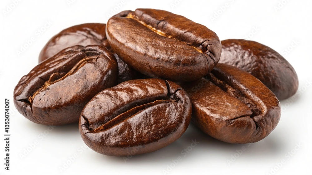 Roasted coffee beans piled on a surface, highlighting the rich and aromatic coffee.
Roasted coffee beans piled on a surface, highlighting the rich and aromatic coffee.