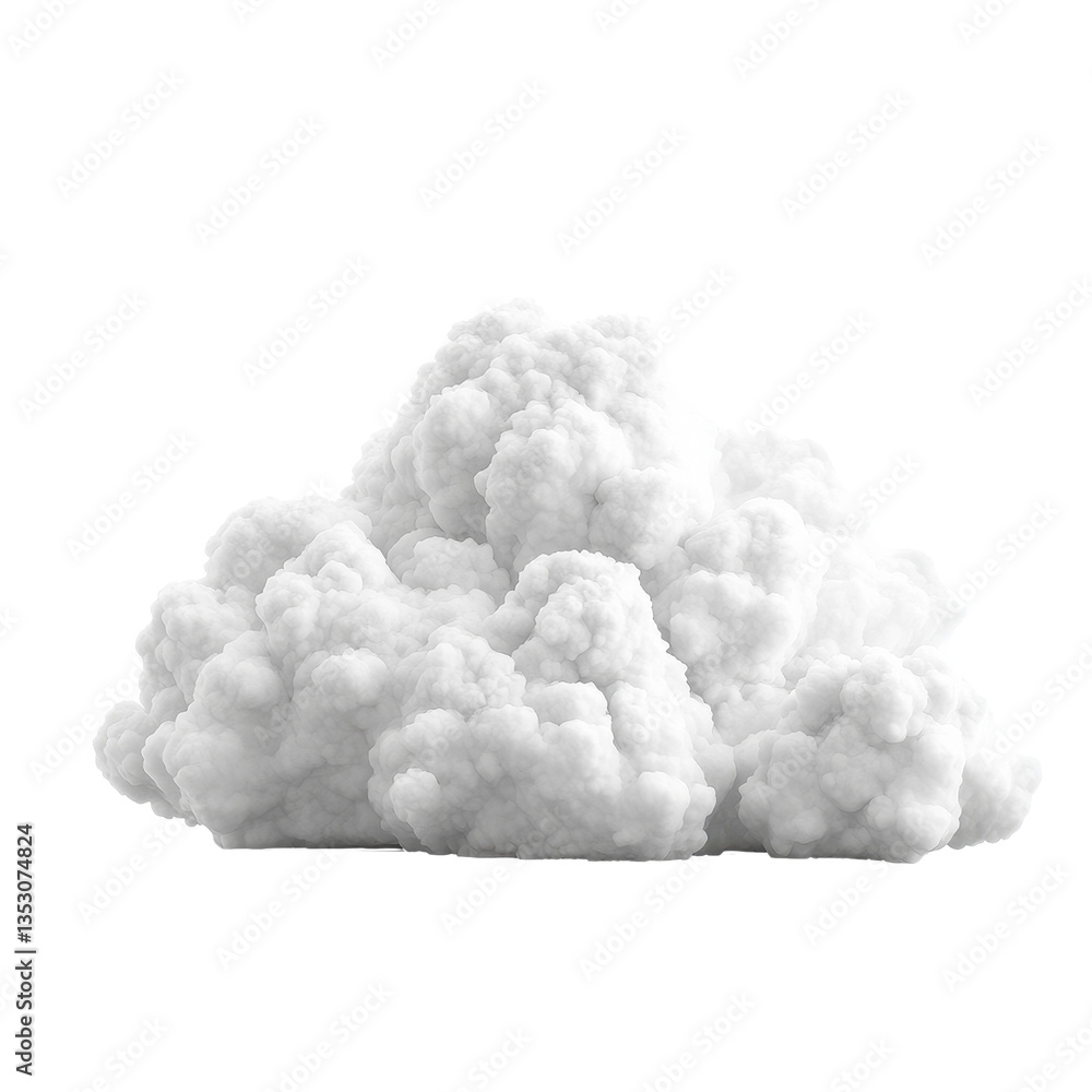 Fluffy white cloud isolated on a clean Transparent background for design and illustration purposes, Cloud isolated PNG background Fluffy white cloud isolated on a clean Transparent background for design and illustration purposes, Cloud isolated PNG background