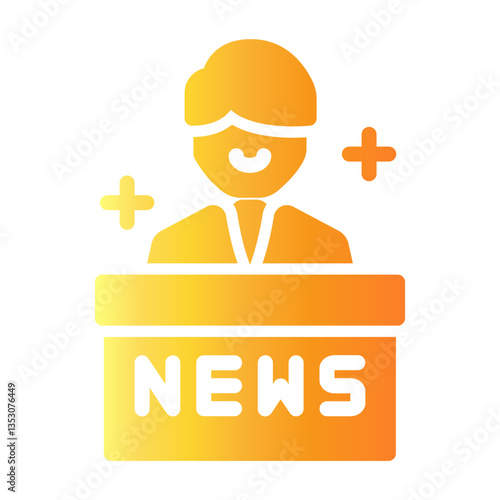 live news Gradient icon