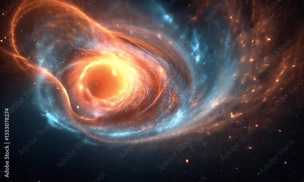 Cosmic vortex, swirling nebula Cosmic vortex, swirling nebula