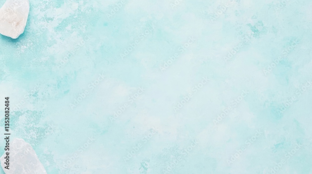 Obraz premium Delicate Light Blue Background with Stones
