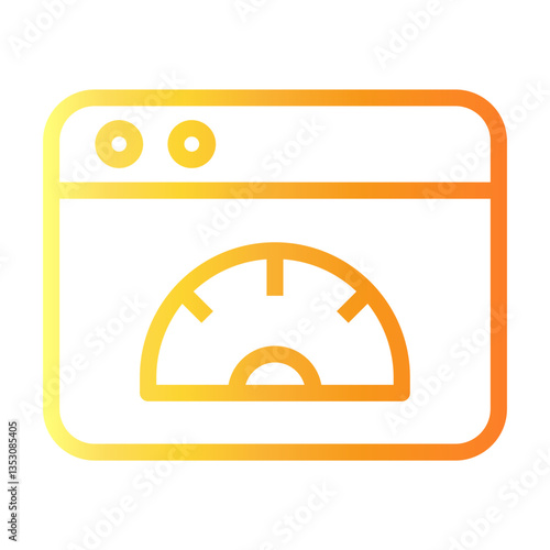 speedtest Line Gradient Icon