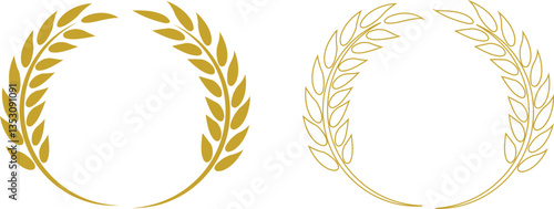 Wheats ears icon set and wheat design elements flat line vector collection isolated on transparent background. Harvest wheat grain, growth rice stalk and whole bread grains or field cereal nutritious.