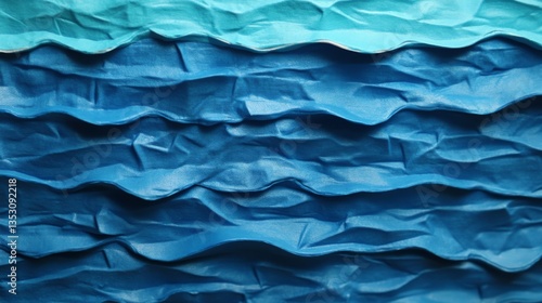 Wallpaper Mural Stunning Blue Fabric Texture with Ripples and Waves Torontodigital.ca