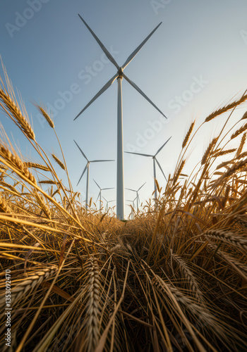 Wind Turbines and Wheat Fields: Harnessing Renewable Energy for Sustainable Farming in Rural Landscapes
