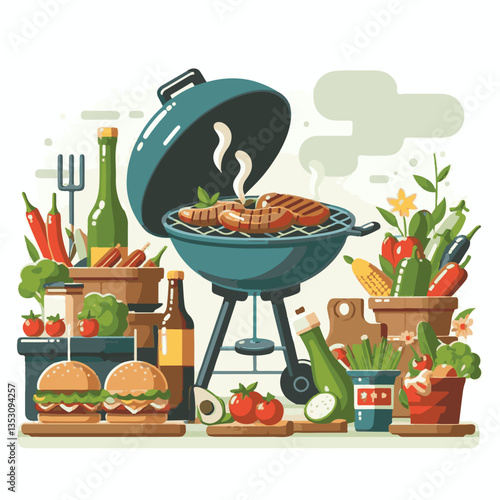 bbq, food, barbecue, grill, party, cooking, meat, picnic, grilling, summer, meal, grilled, cook, beef, cookout, hot, background, barbeque, steak, fire, backyard, pork, flame, delicious, smoke, outdoor