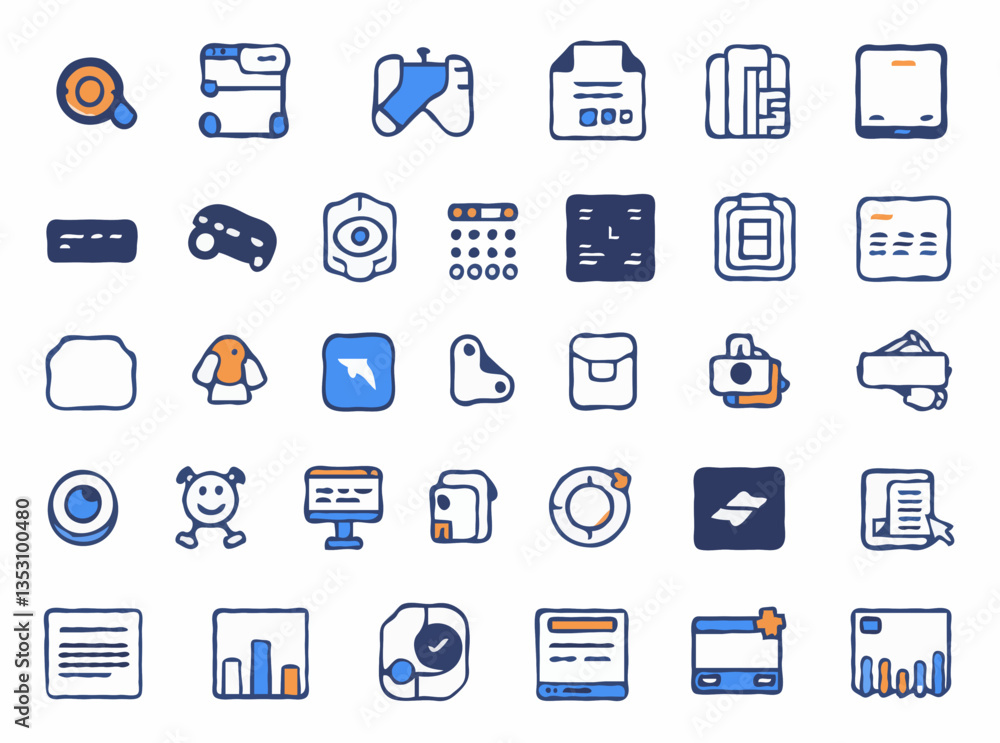 Modern Flat UI Icons Pack for Websites Modern Flat UI Icons Pack for Websites