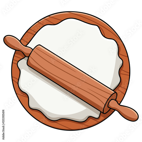 Flour dough icon for web design��