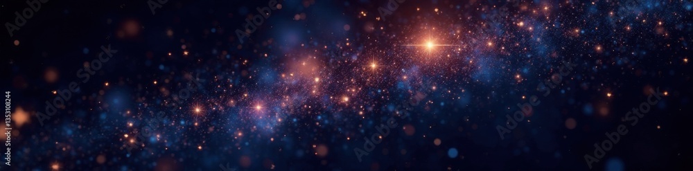 Sparkling starfield against a deep black background, space, twinkling Sparkling starfield against a deep black background, space, twinkling