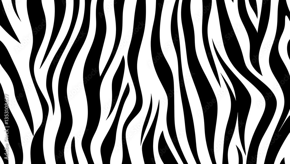 Trendy zebra skin pattern background vector. Animal fur, vector background for Fabric design, wrapping paper, textile, and wallpaper Trendy zebra skin pattern background vector. Animal fur, vector background for Fabric design, wrapping paper, textile, and wallpaper