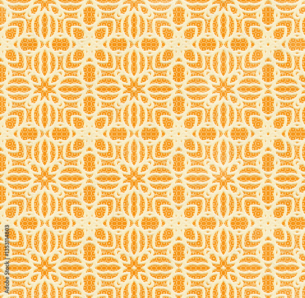 Floral geometric patterns, seamless paper and mosaic fabric Floral geometric patterns, seamless paper and mosaic fabric